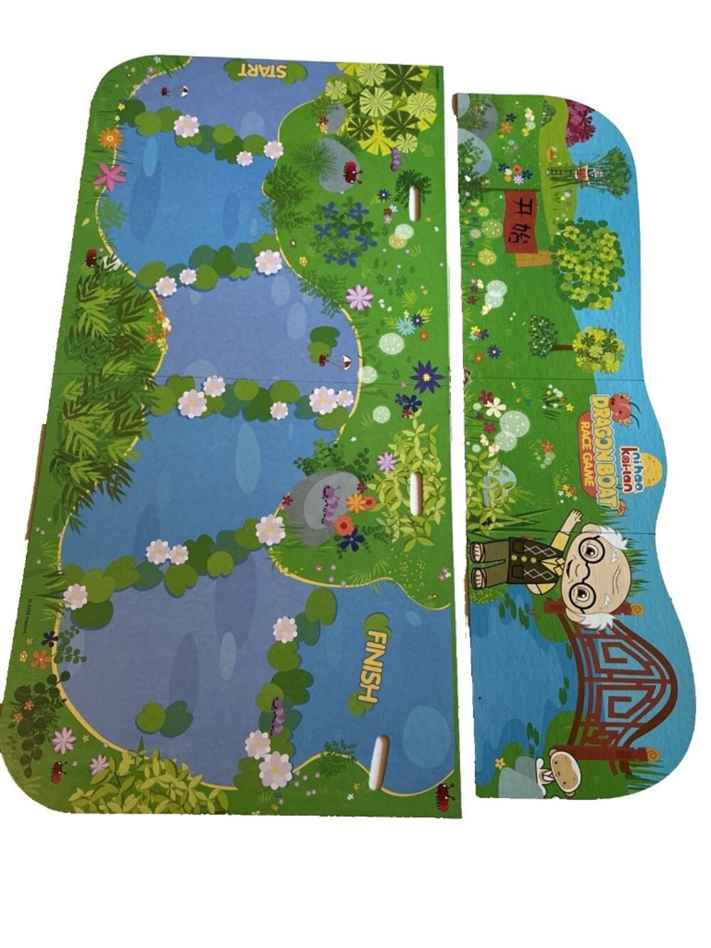 Ni Hao Kai Lan Dragon Boat Race Game Board Backdrop Replacement Parts 2009